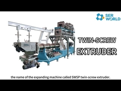 Double Screw Fish Feed Production Puffing Machine Animal Feed Production Equipment
